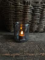 3 windlichten grijs, Overige materialen, Ophalen of Verzenden, Zo goed als nieuw, Grijs