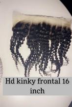 Frontal kinky curly, Sieraden, Tassen en Uiterlijk, Uiterlijk | Haarverzorging, Nieuw, Ophalen of Verzenden, Pruik of Haarverlenging