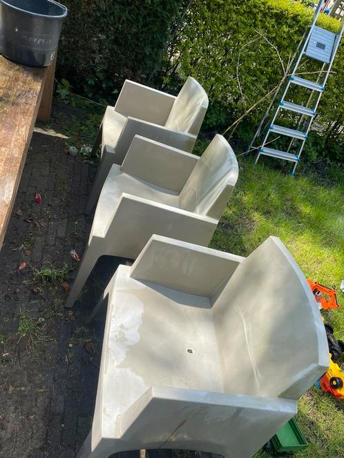 De box 6 stoelen, Tuin en Terras, Tuinstoelen, Gebruikt, Kunststof, Ophalen