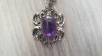 Ketting met Paarse Steen, Gebruikt, Paars, Ophalen of Verzenden, Steen of Mineraal