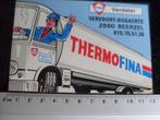 sticker fina verdeler Vervoort-Bogaerts beerzel thermofina, Verzenden, Zo goed als nieuw, Bedrijf of Vereniging