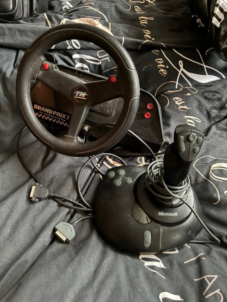 Joystick en stuur computer pc aansluiting, Ophalen, Gebruikt