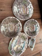 Crown ducal Engels servies brigde scenes, Antiek en Kunst, Antiek | Servies compleet, Ophalen