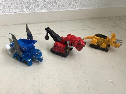 3x dinotrux dino auto autootje dinosaurus zeldzame tonton, Kinderen en Baby's, Speelgoed | Speelgoedvoertuigen, Ophalen of Verzenden