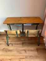 Vintage dubbel kinder bureau lessenaar, Kinderen en Baby's, Kinderkamer | Tafels en Stoelen, Ophalen of Verzenden, Zo goed als nieuw