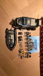 Playmobil Politie agenten+boot 9362 en auto 9360, Ophalen of Verzenden, Gebruikt