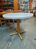 Vintage ronde  eettafel 90cm, Ophalen, ,, Rond, 50 tot 100 cm