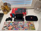 Nintendo Switch grijs + 6 spellen, Ophalen of Verzenden, Zo goed als nieuw, Met 2 controllers, Switch Original