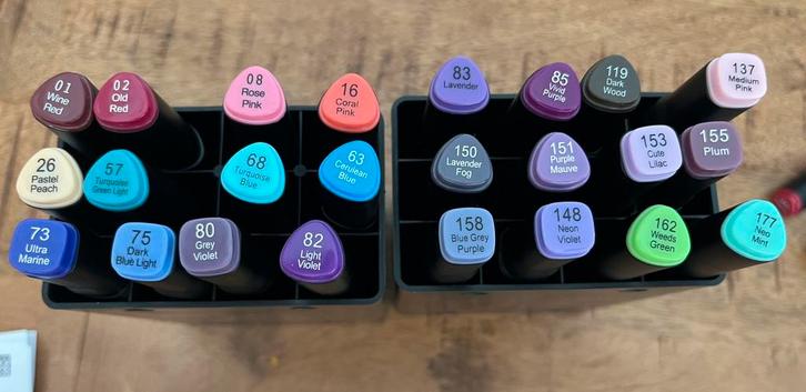Decotime alcohol twin markers, Hobby en Vrije tijd, Tekenen, Nieuw, Potlood of Stift, Verzenden