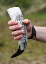 larp, drinkhoorn, viking, hoorn,vikings, beker, drinkbeker, Hobby en Vrije tijd, Kostuums, Theaterbenodigdheden en LARP, Nieuw