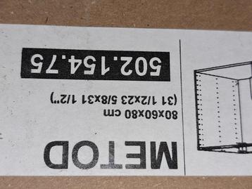 Metod keukenkast 80bx60dx80h nieuw - afbeelding 2