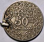 Marokko 50 Centimes 1921, Ophalen of Verzenden, Midden-Oosten, Losse munt, Zilver