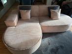 Stijlvolle roze corduroy bank, Huis en Inrichting, Ophalen, Zo goed als nieuw, Stof