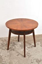 Vintage sidetable walnoot bijzettafel tafel lectuur, Ophalen of Verzenden, Gebruikt