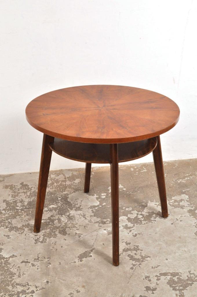 Vintage sidetable walnoot bijzettafel tafel lectuur, Huis en Inrichting, Tafels | Bijzettafels, Gebruikt, Ophalen of Verzenden