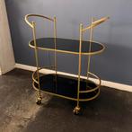 Roltafel Sissy Boy Homeland goud rookglas, Ophalen, 50 tot 100 cm, Zo goed als nieuw, Glas