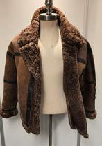 Dames lammy coat pilotenjas - maat L - lamsvacht en leer, Ophalen of Verzenden, Gedragen, Maat 42/44 (L), Bruin