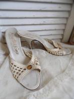 brocante oude italiaanse leren dames pumps, Ophalen