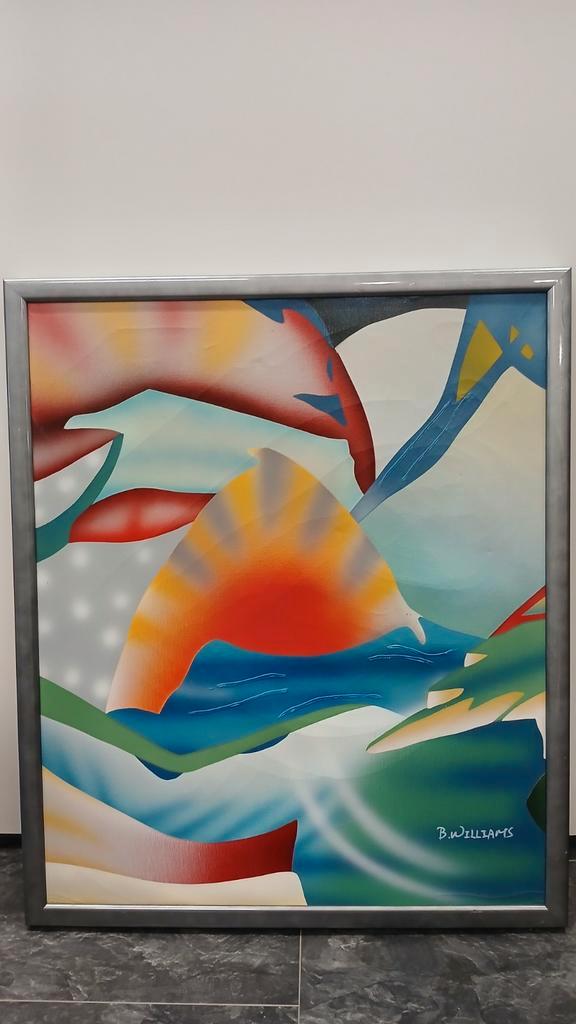 Abstracte Schilderijen van B. Williams, Antiek en Kunst, Kunst | Schilderijen | Abstract, Ophalen of Verzenden