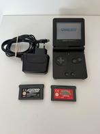 Nintendo Gameboy Advance SP Met twee games, Spelcomputers en Games, Spelcomputers | Nintendo Game Boy, Verzenden, Zo goed als nieuw