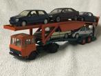 DAF 2600 vrachtwagen met autotransporter met diverse auto’s, Ophalen of Verzenden, Zo goed als nieuw, Bus of Vrachtwagen, Lion Toys