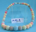 K10-3: Koraalbollen-aflopend-gemixed–43cm. +K10-4: 44cm., Verzenden, Nieuw, Overige kleuren, Steen of Mineraal
