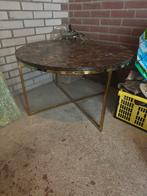 Stijlvolle salontafel, Rond, Zo goed als nieuw, Metaal, Minder dan 50 cm