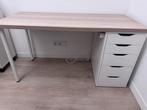 Ikea bureau (lagkapten + alex ladeblok), Huis en Inrichting, Bureaus, Ophalen, Zo goed als nieuw, Bureau