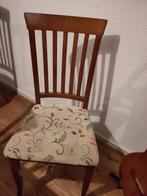 Zes stevige massief hardhouten eetstoelen, Ophalen, Bruin, Zo goed als nieuw, Vijf, Zes of meer stoelen