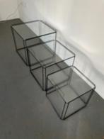 set Max Sauze nesttafels jaren 60 70 80, Huis en Inrichting, Ophalen of Verzenden, Rond, Minder dan 55 cm