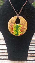 Vintage Emaille Stalen Ketting met Hanger, Ophalen of Verzenden