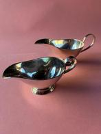 twee verzilverde sauskommen, Ophalen of Verzenden, Zilver