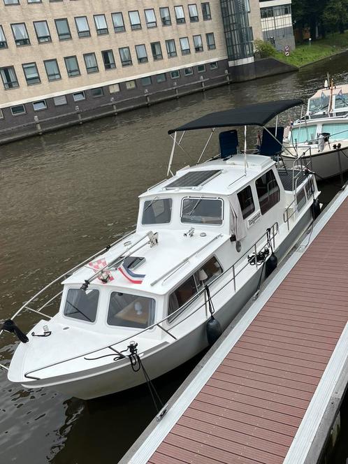 Stalen moterkruiser, Watersport en Boten, Motorboten en Motorjachten, Gebruikt, Staal, 9 tot 12 meter, Diesel, Binnenboordmotor