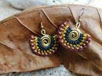 Nieuwe unieke handgemaakte oorbellen boho stijl, Overige materialen, Hangers, Overige kleuren, Nieuw