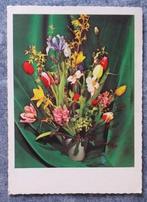 Ansichtkaart vaas met fleurig boeket 1965 [4989]  [VeAnAn], Ophalen of Verzenden, 1960 tot 1980, Gelopen
