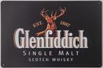 Glenfiddich single malt whisky reclamebord van metaal deco, Verzamelen, Reclamebord, Info@deconoord.nl, Deco Noord, Nieuw