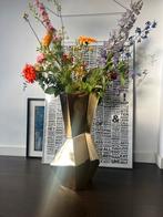 Gouden vaas hoog, Huis en Inrichting, Woonaccessoires | Vazen, Ophalen, Zo goed als nieuw, Overige kleuren, Minder dan 50 cm