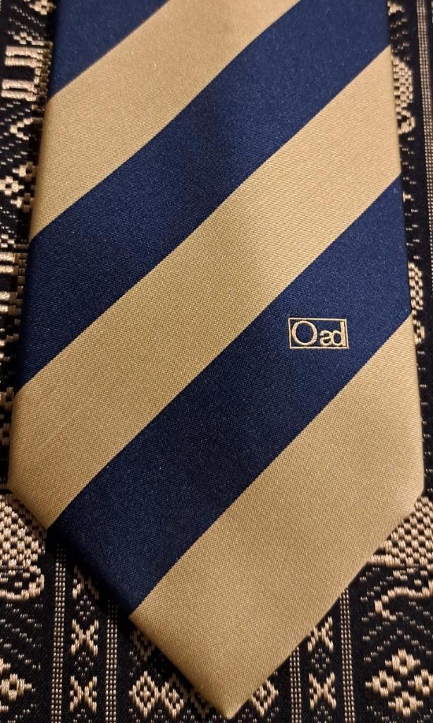 Oad Bus stropdas Touringcar Reisonderneming geel-blauw, Verzamelen, Merken en Reclamevoorwerpen, Nieuw, Gebruiksvoorwerp, Ophalen of Verzenden