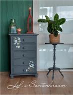 Kastje en plantentafel, Huis en Inrichting, Ophalen, Minder dan 50 cm, Gebruikt, 1 of 2 laden