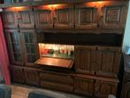 Eiken kast tv kast secretaire salontafel bankstel, Huis en Inrichting, Ophalen, Gebruikt, 25 tot 50 cm, Minder dan 100 cm