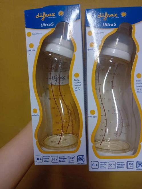 2 difrax ultras baby drinkflessen, Kinderen en Baby's, Babyvoeding en Toebehoren, Nieuw, Overige typen, Ophalen of Verzenden
