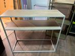 Sidetable met 2 Niveaus, Huis en Inrichting, Tafels | Sidetables, 50 tot 100 cm, Ophalen of Verzenden, Zo goed als nieuw, Metaal