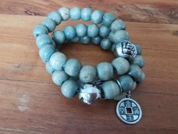 3 grijze kraal armbanden beschikbaar voor biedingen