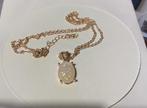 goudkleurige ketting met hanger Opaal, Overige materialen, Nieuw, Ophalen of Verzenden, Met edelsteen