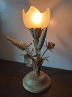 Tafellamp schemerlampje brocante, Huis en Inrichting, Lampen | Tafellampen, Ophalen of Verzenden, Glas, Minder dan 50 cm