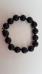 Armband van shungite kralen, Overige materialen, Verzenden, Zwart, Nieuw