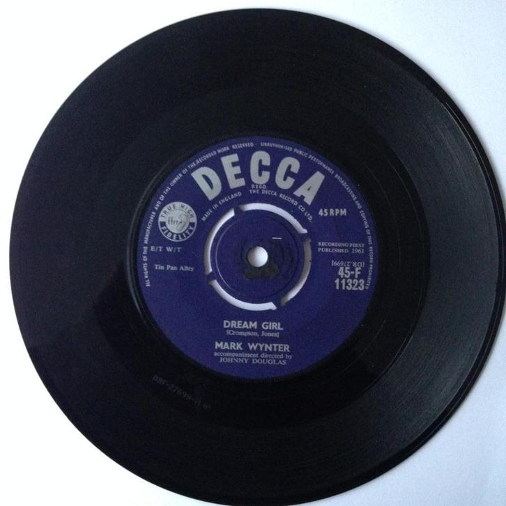 Mark Wynter Dream Girl 7" Decca UK original 60s 1961 jukebox, Cd's en Dvd's, Vinyl Singles, Gebruikt, Single, Rock en Metal, 7 inch