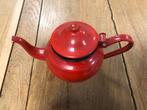 rode emaille theepot van de Franse fabrikant Japy, Ophalen of Verzenden