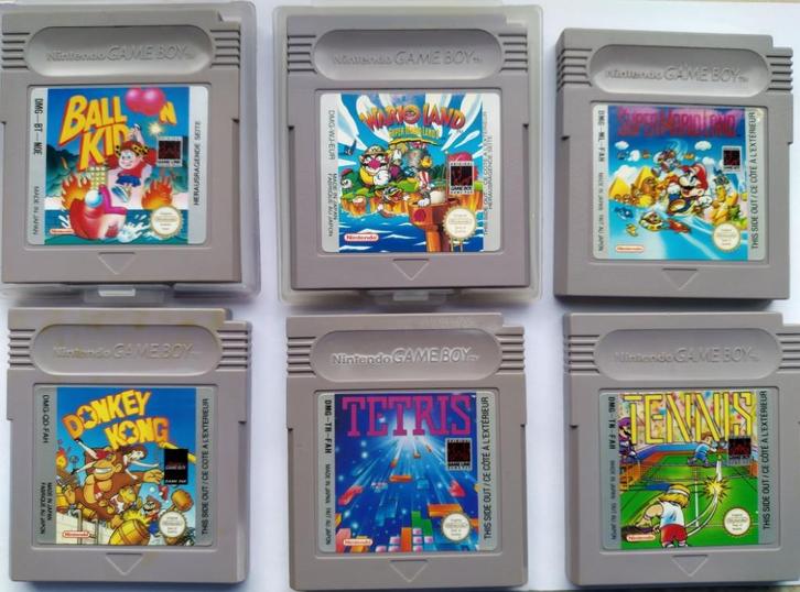 6 Game Boy Classic games, Spelcomputers en Games, Games | Nintendo Game Boy, Gebruikt, Overige genres, 1 speler, Vanaf 3 jaar
