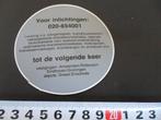 sticker raamsticker dubbelzijdig ajax brandbeveiliging 70 jr, Verzamelen, Ophalen, Zo goed als nieuw, Bedrijf of Vereniging